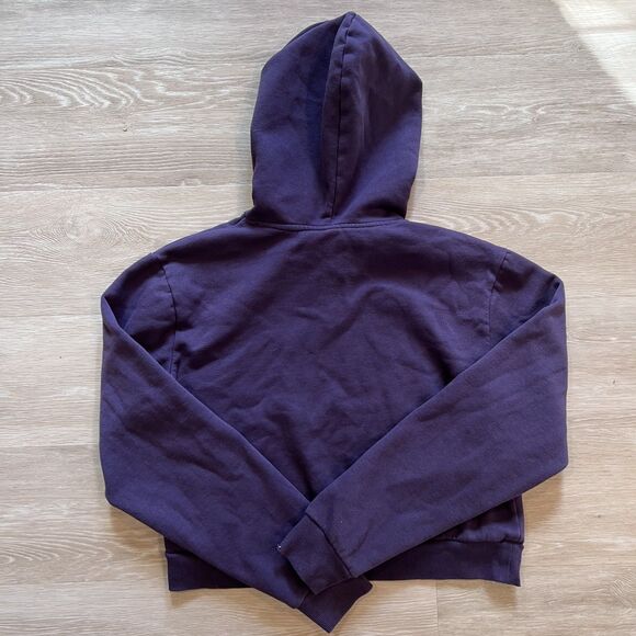 Vans Purple Cropped Sweatshirt Hoodie Women's-Size M - Picture 2 of 8
